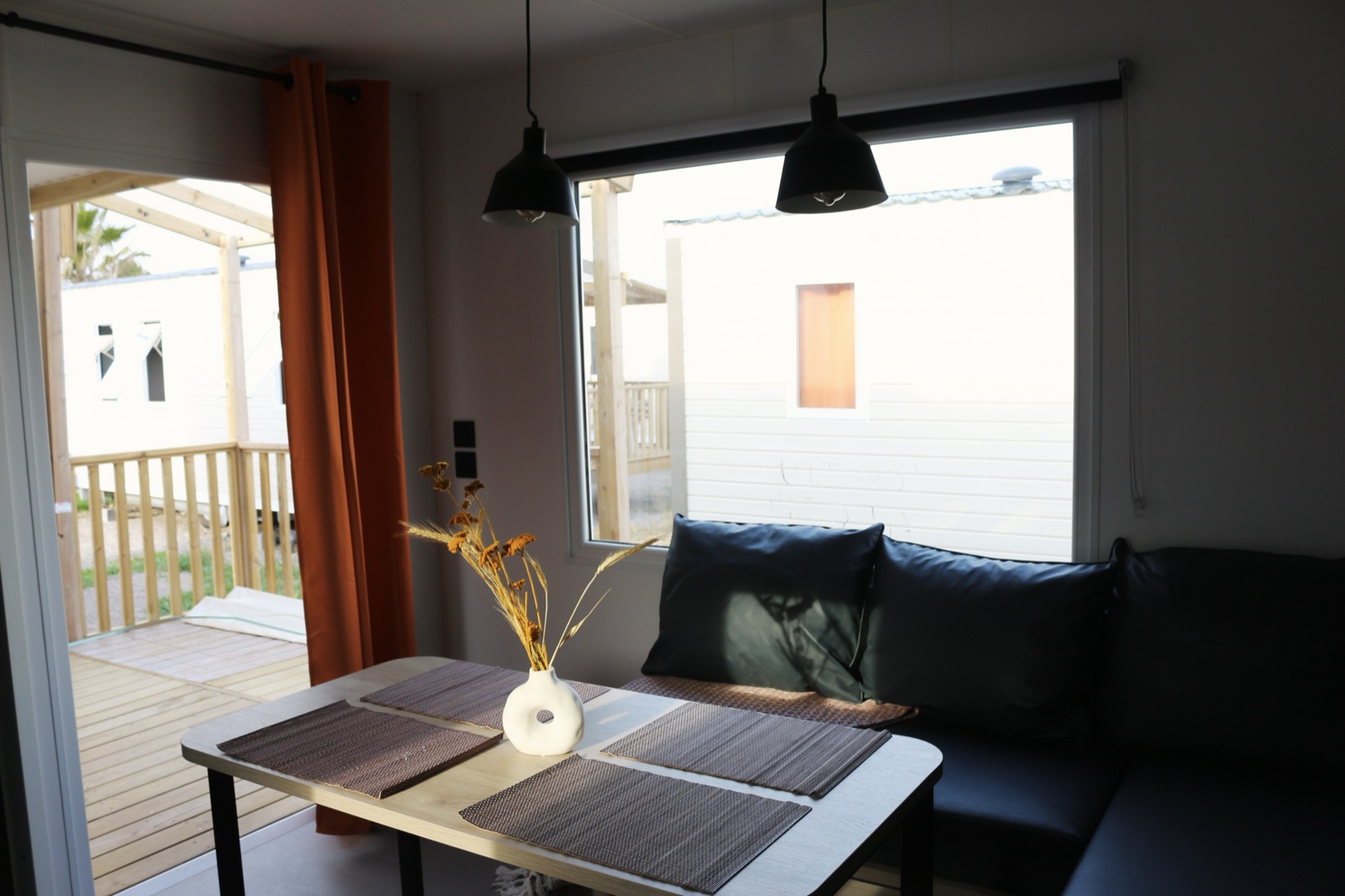 Séjour d'un mobil-home Confort