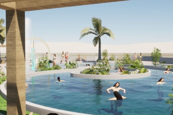 projet espace aquatique Montpellier Camping Plage